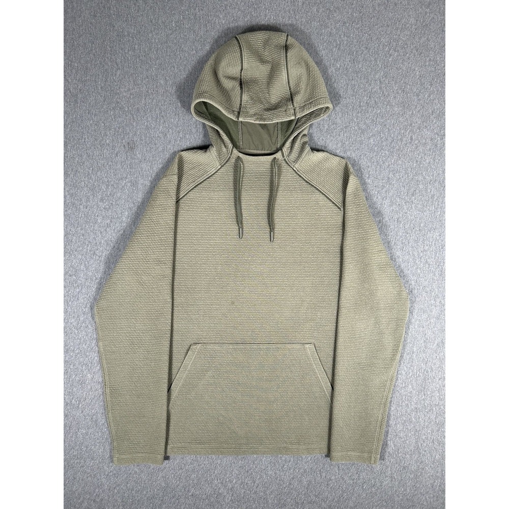 Rhone‎ Men's Textured Pullover Hoodie with Kangaroo Pocket, Green L